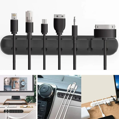 Silicone Cable Organizer for Tidy Desktop Management