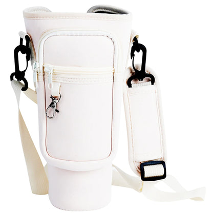 Stylish 40oz Water Bottle Carrier with Adjustable Strap