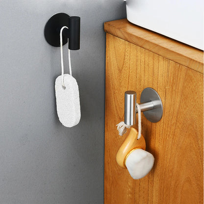 Stylish Self-Adhesive Stainless Steel Hooks for Home Organization