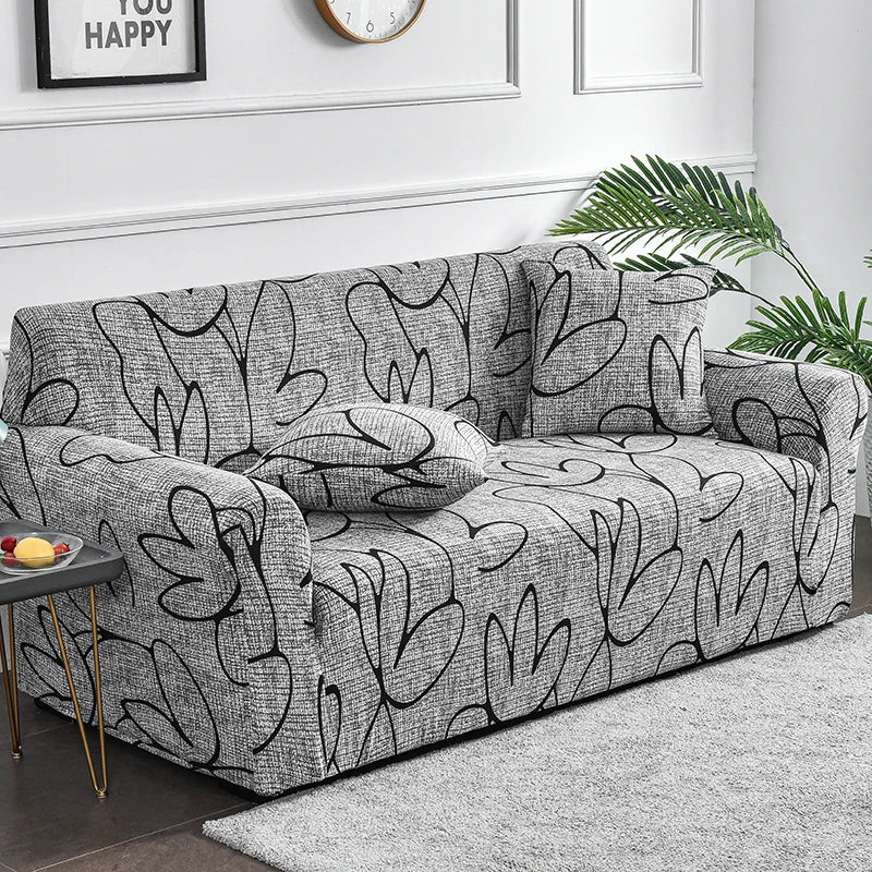 Stylish Floral Spandex Sofa Cover for Modern Homes