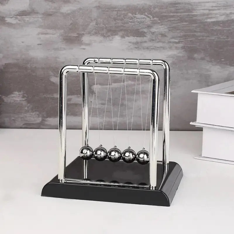 Classic Newton's Cradle Physics Toy for Stress Relief