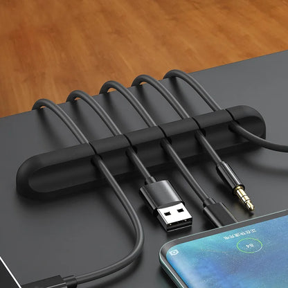 Silicone Cable Organizer for Tidy Desktop Management