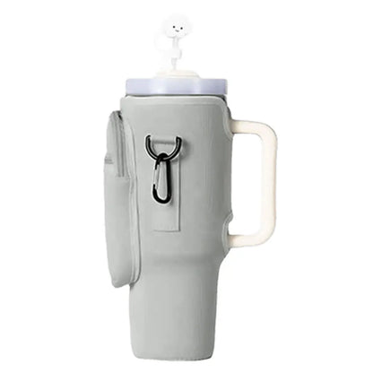 Stylish 40oz Water Bottle Carrier with Adjustable Strap