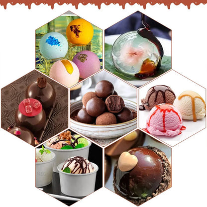 Versatile 6-Cavity Silicone Half Sphere Molds for Baking and Treats