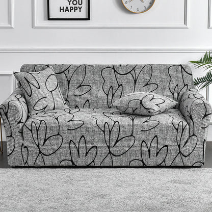 Stylish Floral Spandex Sofa Cover for Modern Homes