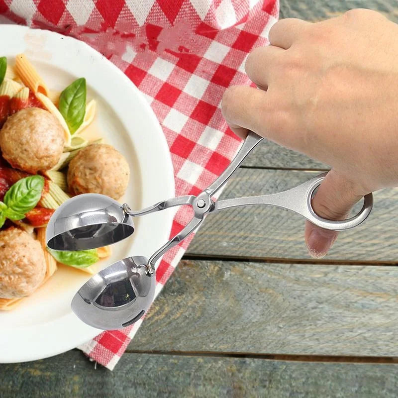 Versatile Stainless Steel Meatball Maker with Multiple Sizes