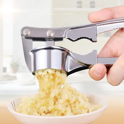 Stainless Steel Garlic Press - Effortless Crushing Tool