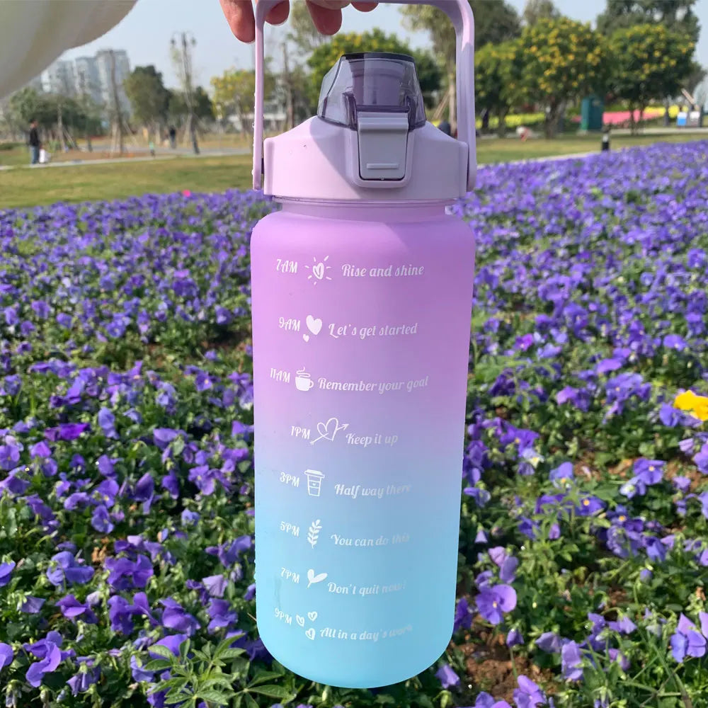 Motivational Hydro Flask with Time Markers