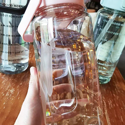 Motivational 2L Water Bottle with Straw - Stylish Hydration