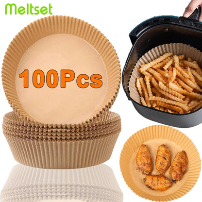 Eco-Friendly Disposable Air Fryer Liners - Pack of 50 or 100