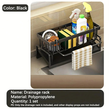 Multifunctional Kitchen Sponge Holder with Drainage Rack