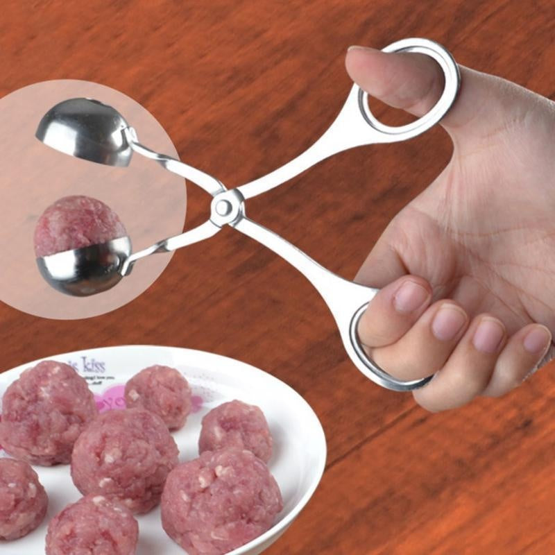 Versatile Stainless Steel Meatball Maker with Multiple Sizes