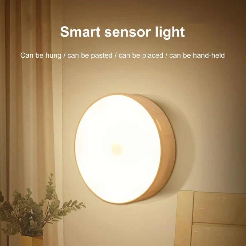 Smart LED Nightlight with Human Motion Sensor and USB Charging