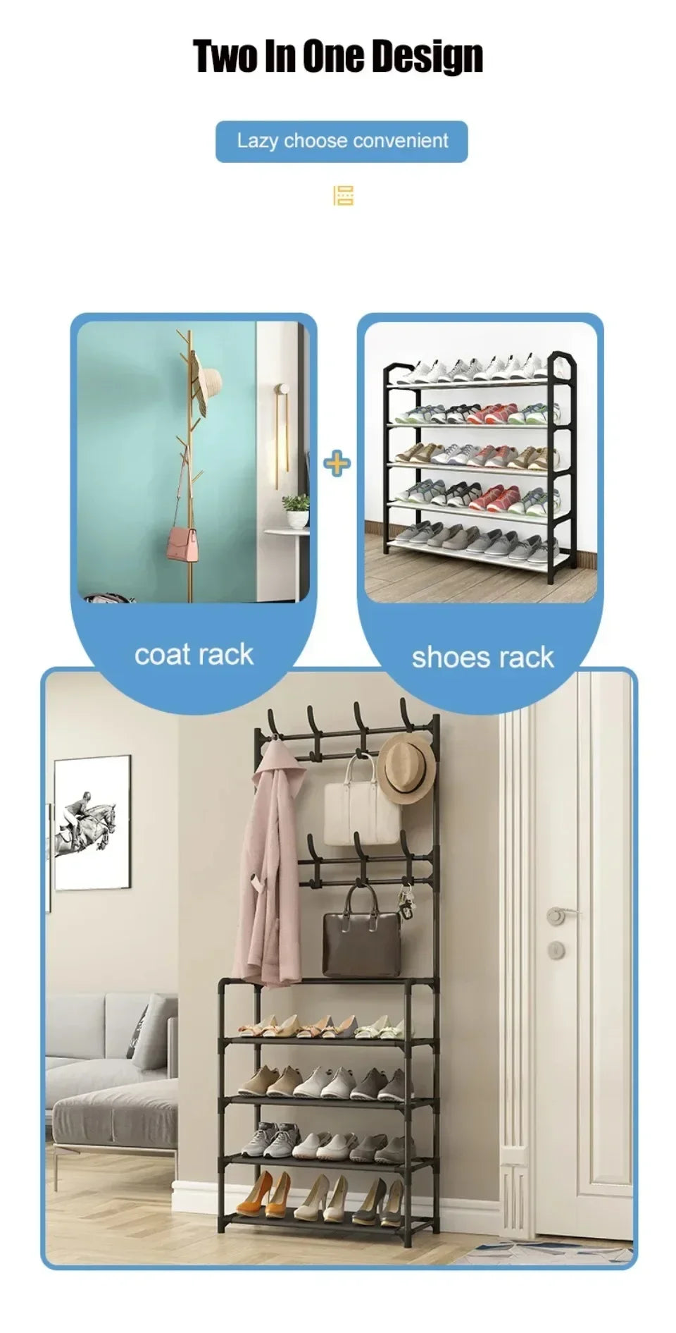 Versatile Multi-Layer Shoe and Hat Storage Rack