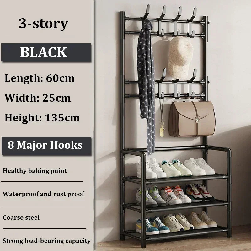 Versatile Multi-Layer Shoe and Hat Storage Rack