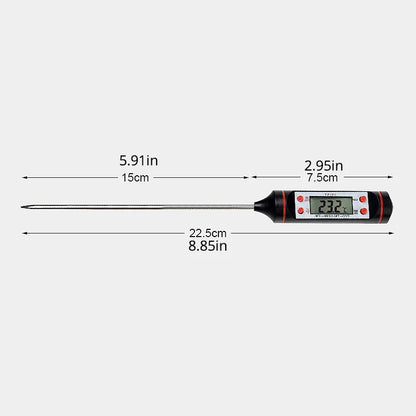 Digital Food Thermometer with LCD Display