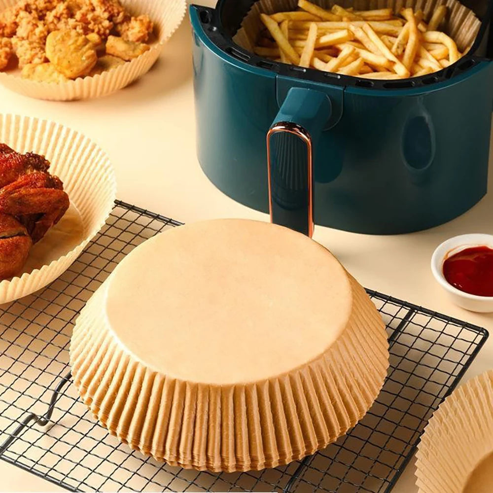 Eco-Friendly Disposable Air Fryer Liners - Pack of 50 or 100