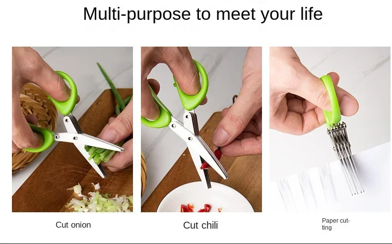 Versatile Kitchen Scissors for Effortless Chopping