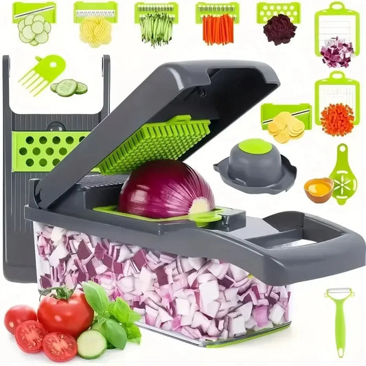 Versatile 16-in-1 Vegetable Chopper and Slicer