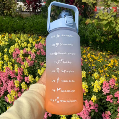 Motivational Hydro Flask with Time Markers