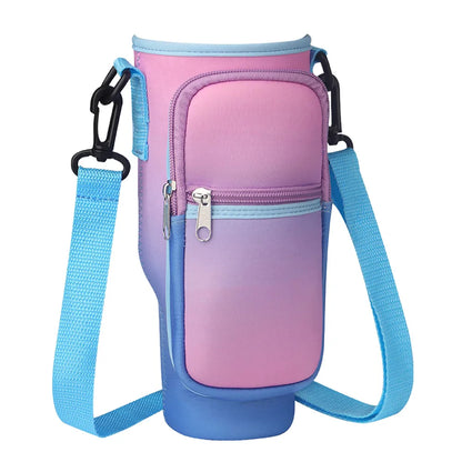 Stylish 40oz Water Bottle Carrier with Adjustable Strap