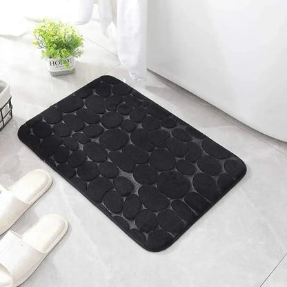 Stylish Cobblestone Bath Mat - Non-Slip and Absorbent