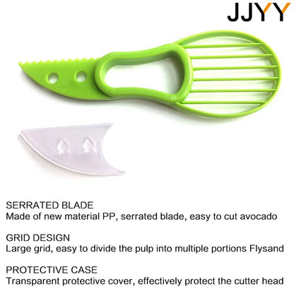 Versatile 3-in-1 Avocado Slicer for Kitchen