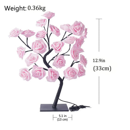 USB Rose Tree Lamp - Color Changing Night Light