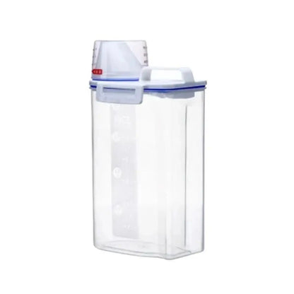 Multi-Functional Food Storage Canister with Measuring Cup