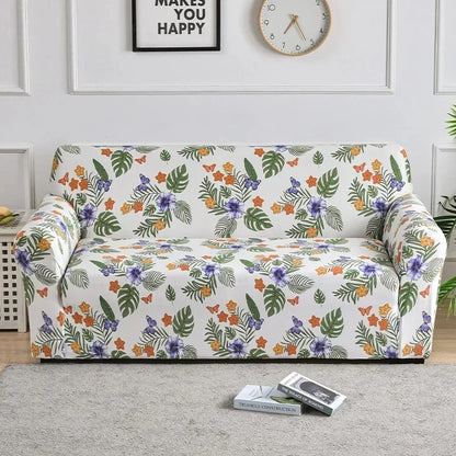 Stylish Floral Spandex Sofa Cover for Modern Homes