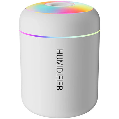 Compact USB Mini Aromatherapy Humidifier with LED Lights