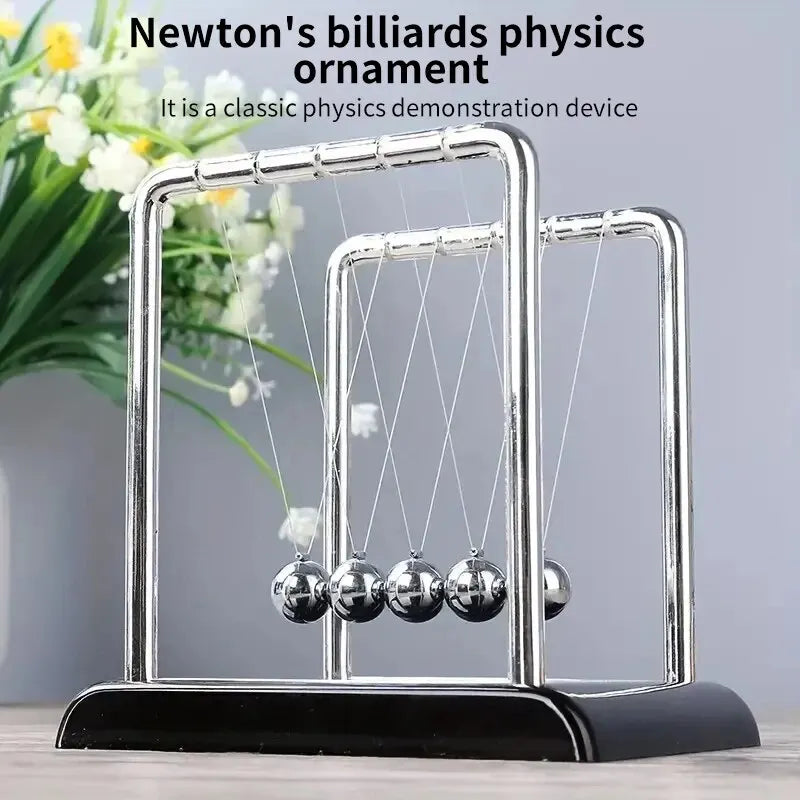 Classic Newton's Cradle Physics Toy for Stress Relief