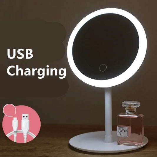 Versatile LED Makeup Mirror with Adjustable Lighting