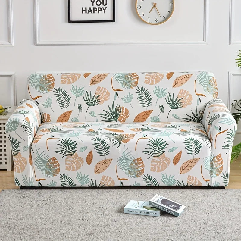 Stylish Floral Spandex Sofa Cover for Modern Homes