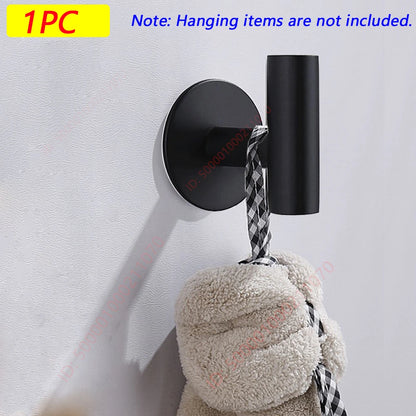 Stylish Self-Adhesive Stainless Steel Hooks for Home Organization