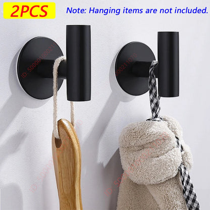 Stylish Self-Adhesive Stainless Steel Hooks for Home Organization