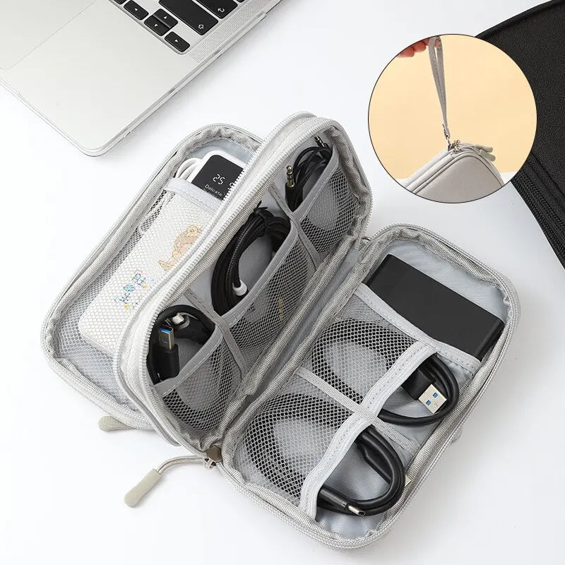 Portable Travel Organizer for Digital Accessories