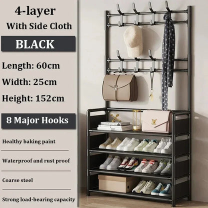 Versatile Multi-Layer Shoe and Hat Storage Rack