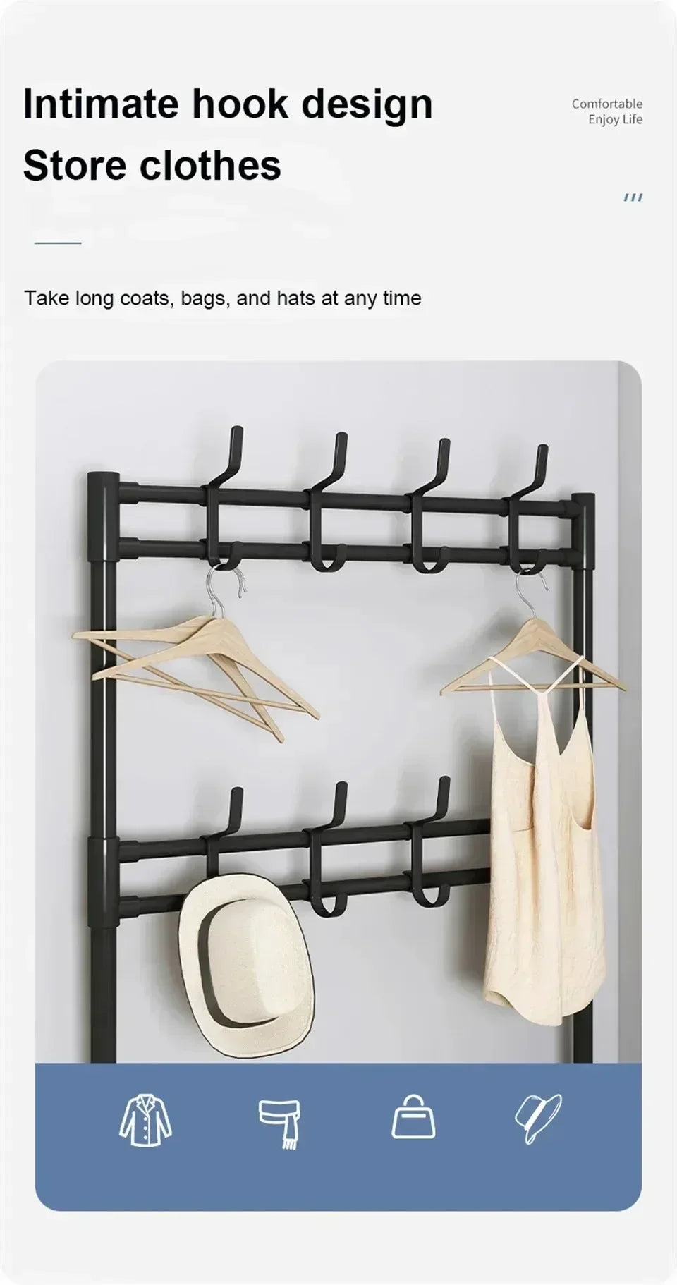 Versatile Multi-Layer Shoe and Hat Storage Rack