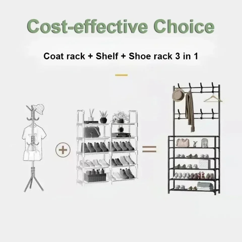 Versatile Multi-Layer Shoe and Hat Storage Rack