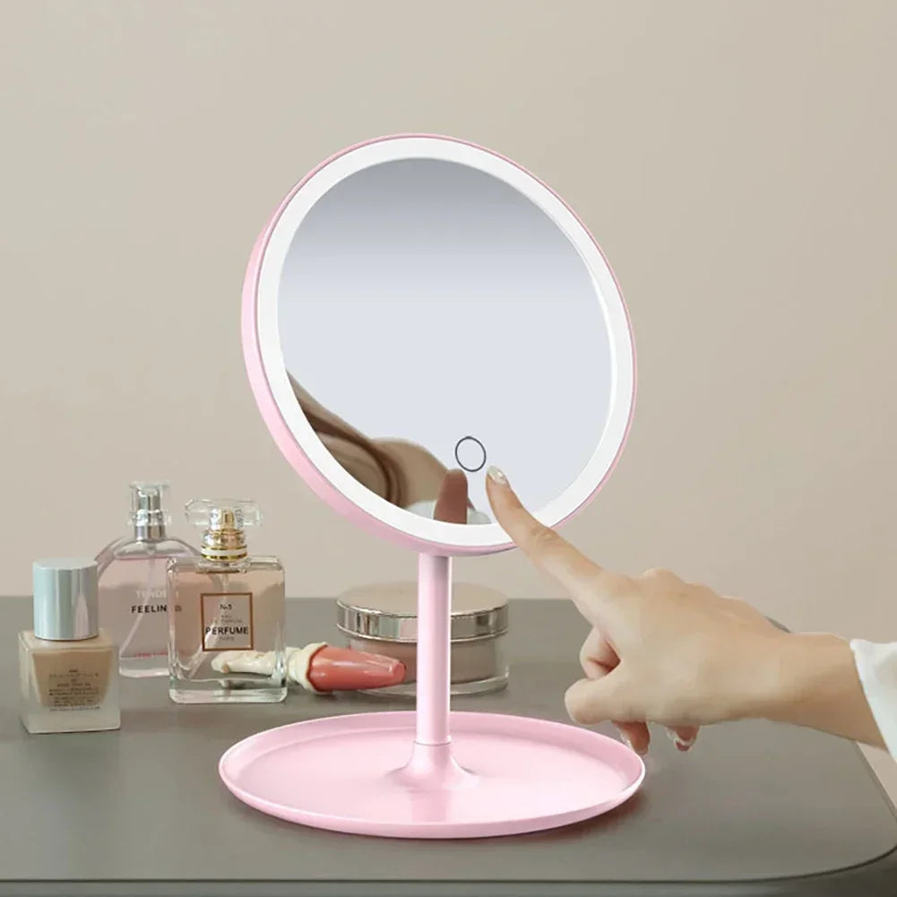 Versatile LED Makeup Mirror with Adjustable Lighting