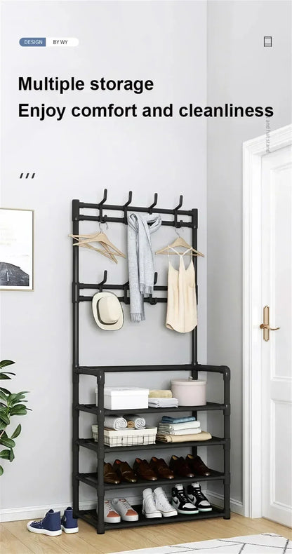 Versatile Multi-Layer Shoe and Hat Storage Rack