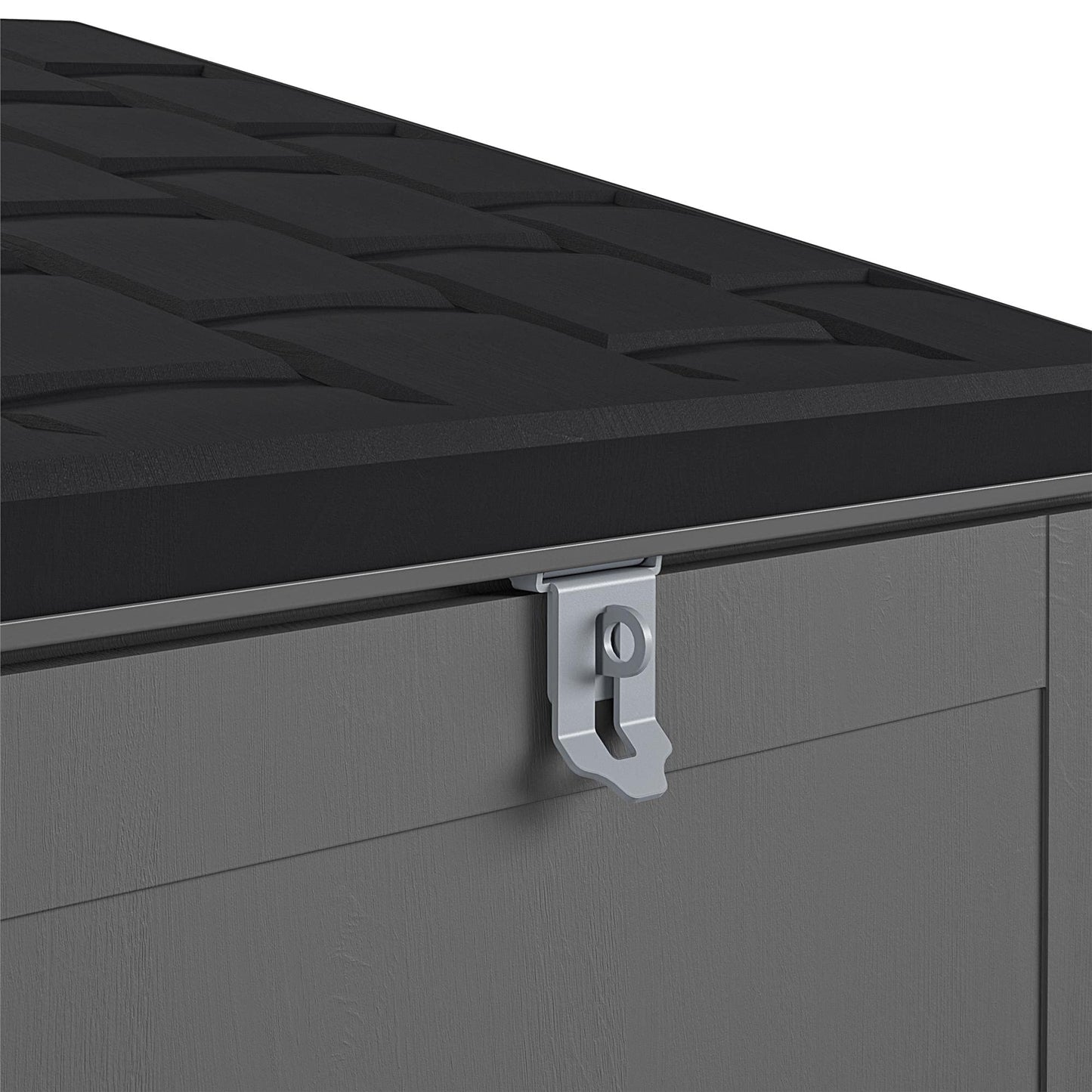 COSCO 88333BGY1E BoxGuard Large Lockable Package Delivery and Storage Box, 6.3 Cubic feet, Black/Grey