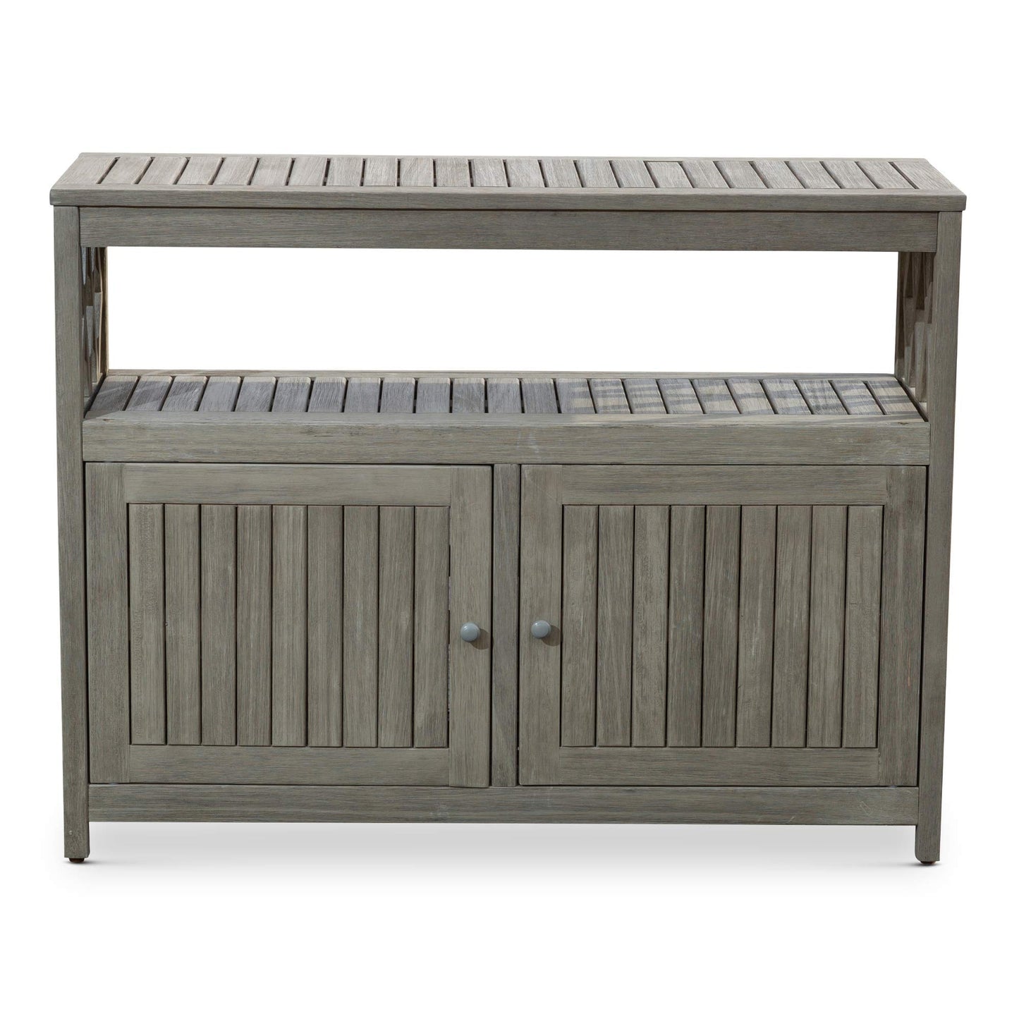 DTY Outdoor Living Longs Peak Eucalyptus Sideboard, Driftwood Gray